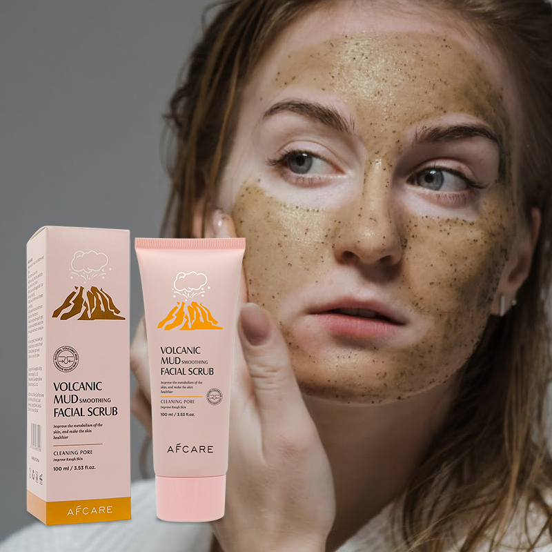 Deep Cleansing and Volcanic Mud & Sea Salt Organic Exfoliating Face Scrub