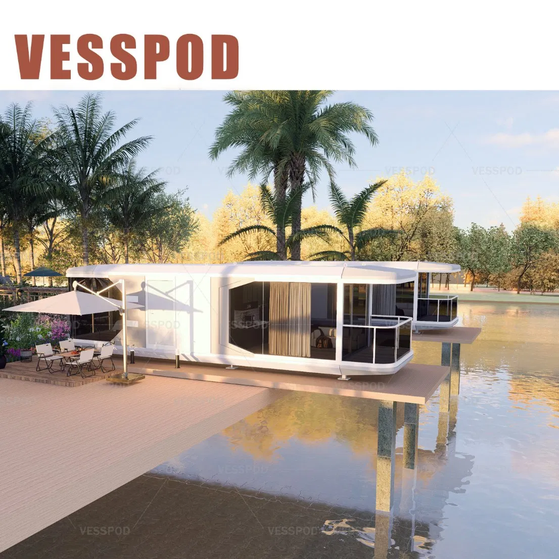 Dorian Modern Modular 20FT 40FT Outdoor Popular Mobile Prefab House Tiny House Capsule Cabin Office Pod Apple Cabin