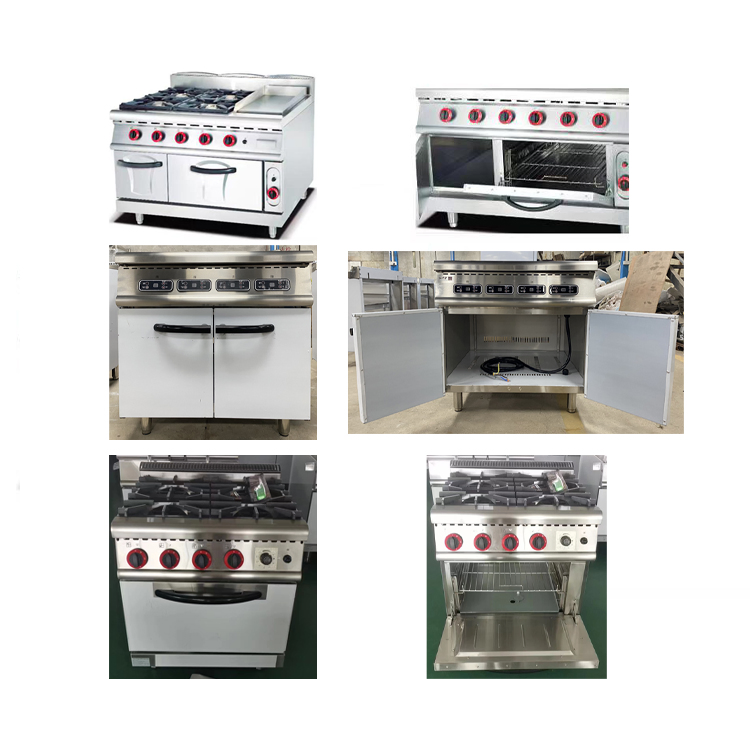 Um-Uu-6b Stainless Steel Kitchen Equipment 6 (2/4) Burner Electric Induction Cooker (Square) & Cabinet Commercial 6 (2/4) Burner Electric Stove