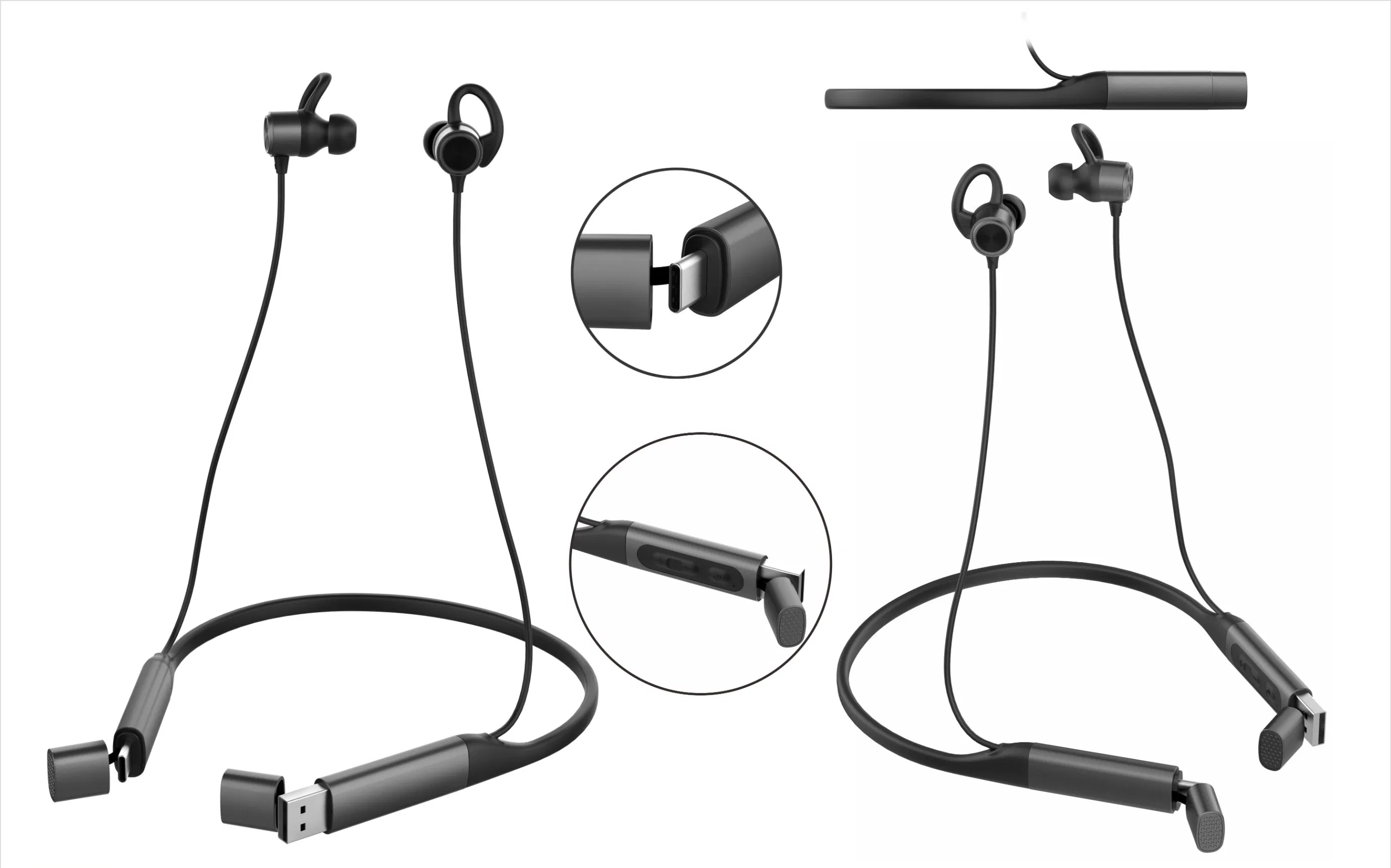 Наушники Bluetooth на шею для спорта