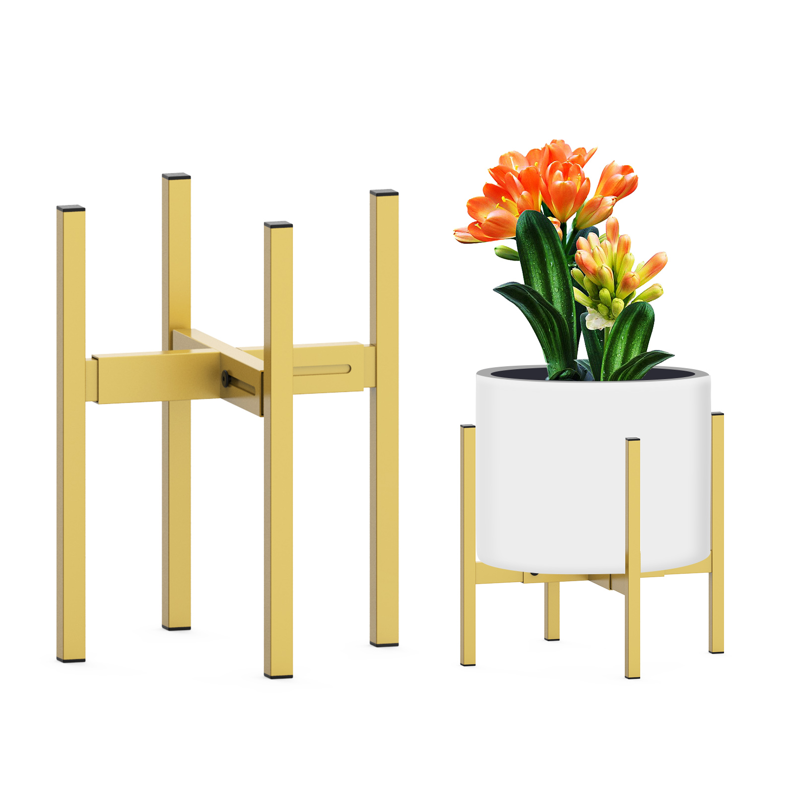 Горшок цветочный металлический декоративный