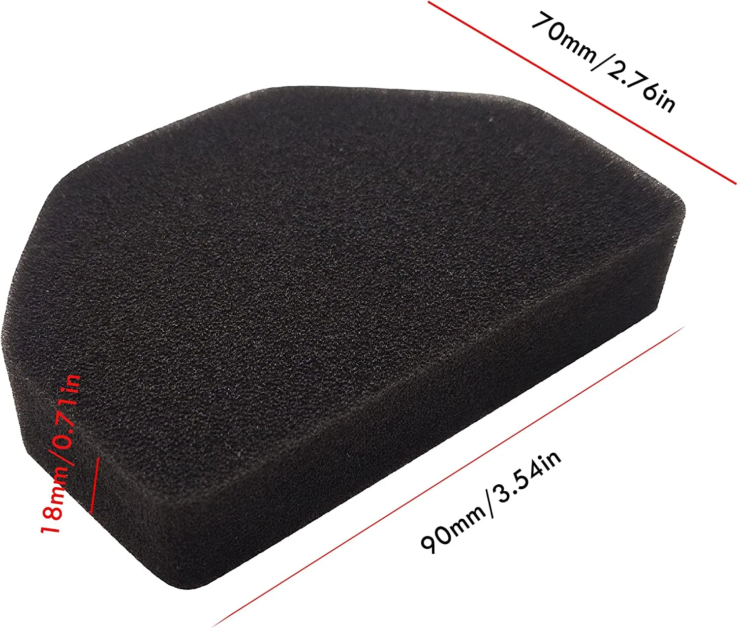 Replacement Vacuum Foam Filters for Dirt Devil F110 Bd21005 Bd22050 Bd22052 Vacuum Cleaner