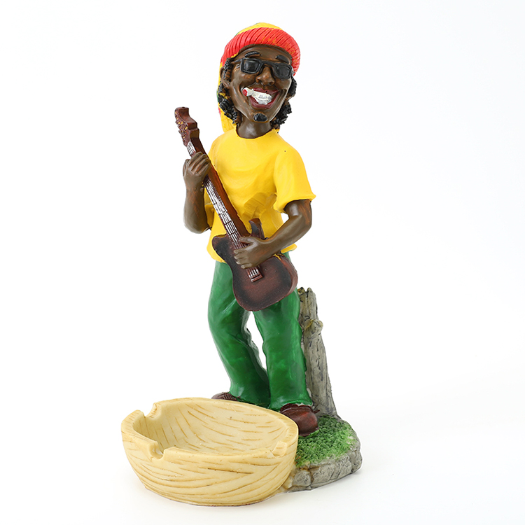 2021 Wholesale OEM Hot Sell Cartoon Characters Bob Marley Resin Ashtray