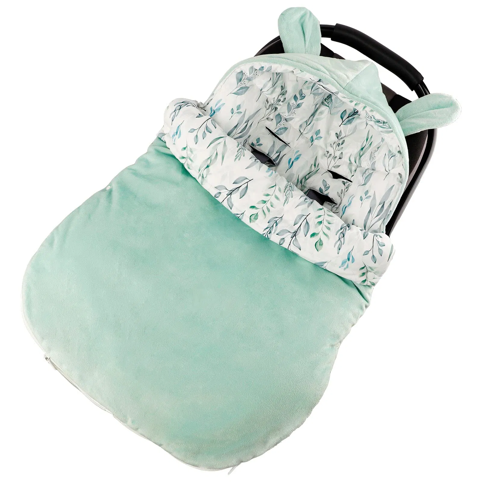 Durable Infant Car Seat Cover Designed with 3 Harness Slots Bunting Bag