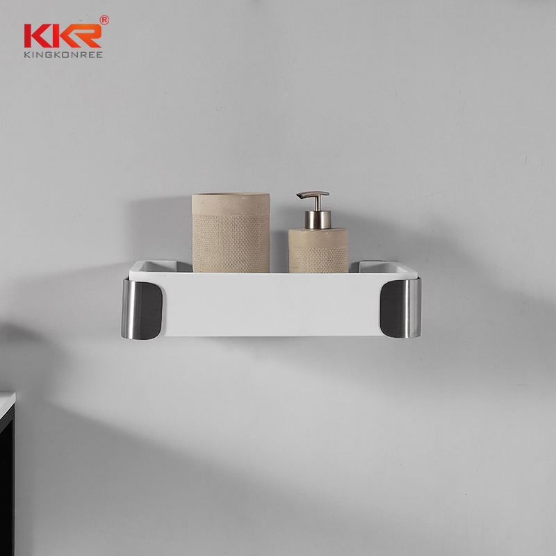 Hotel Towel Rack Corner Shower Shelf Storage Rack for Bathroom