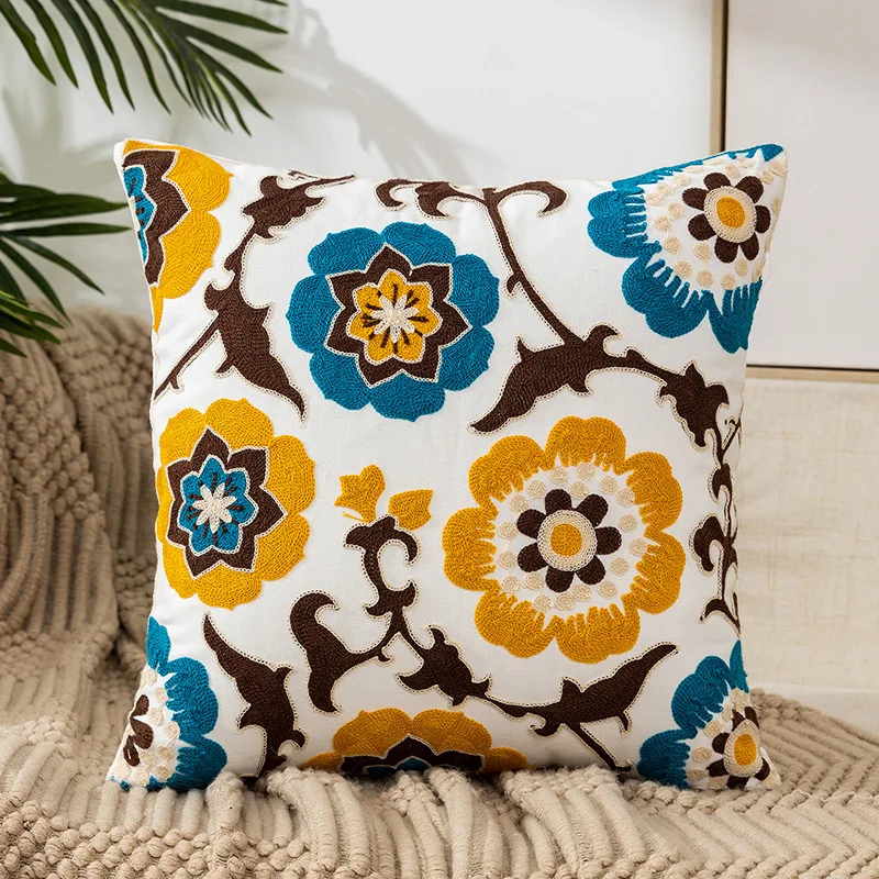 Handmade Tufted Cushion Decor with Artisan Jacquard Design Options