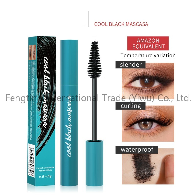 Smudge Proof Long-Lasting Mascara with Fiber Lengthening Volumizing Waterproof Intense Soft Full Lashes Mascara