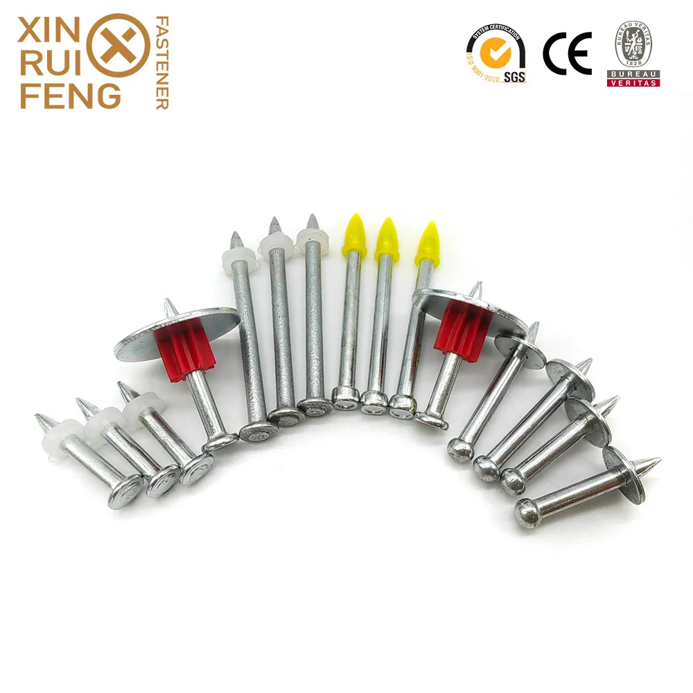 China Manufacturer Shooting Nail with Steel Washer Drivepin and Gas Nail