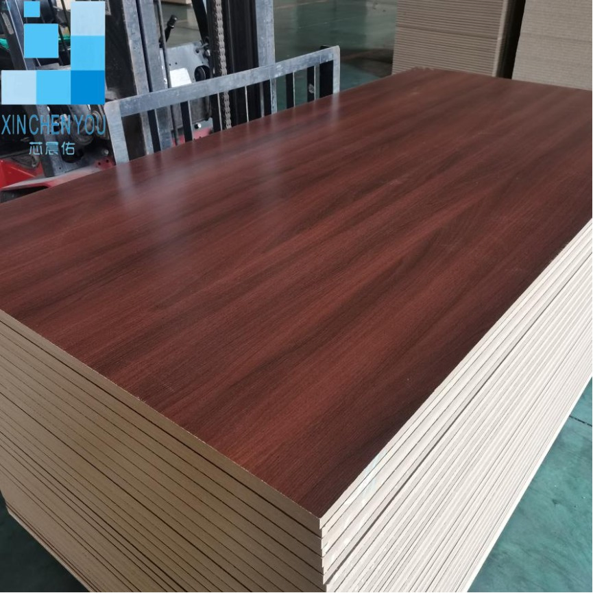 Hot Sale 18mm Melamine Laminated MDF Board for Furniture Melamine Faced MDF