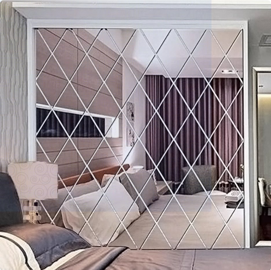 Factory Price Modern Style Interior House Decoration Wall Decorative Home Decor Acrylic Makeup Cosmetic Mirror for Bedroom Hotel Restaurant Wall Decoration