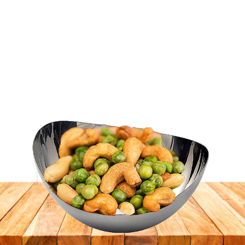 Stainless Steel Hammer Fruit Plate Buffet Hotel Bar KTV Restaurant Home Salad Bowl