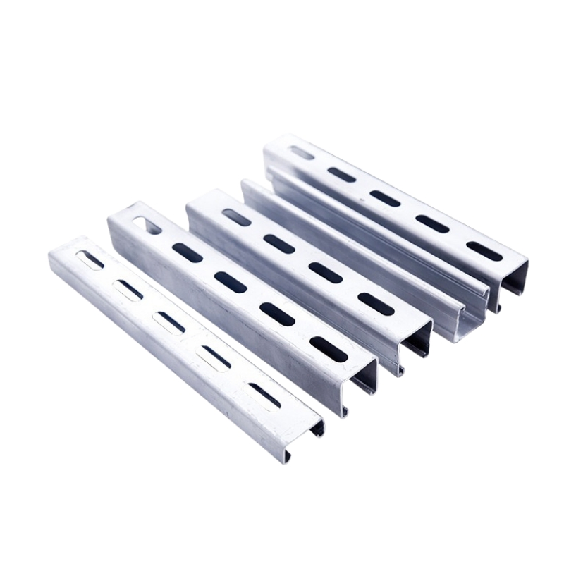 Hot DIP Galvanized Steel Slotted Strut Channel C Channel Uni Strut Channel C Profile Steel Rail
