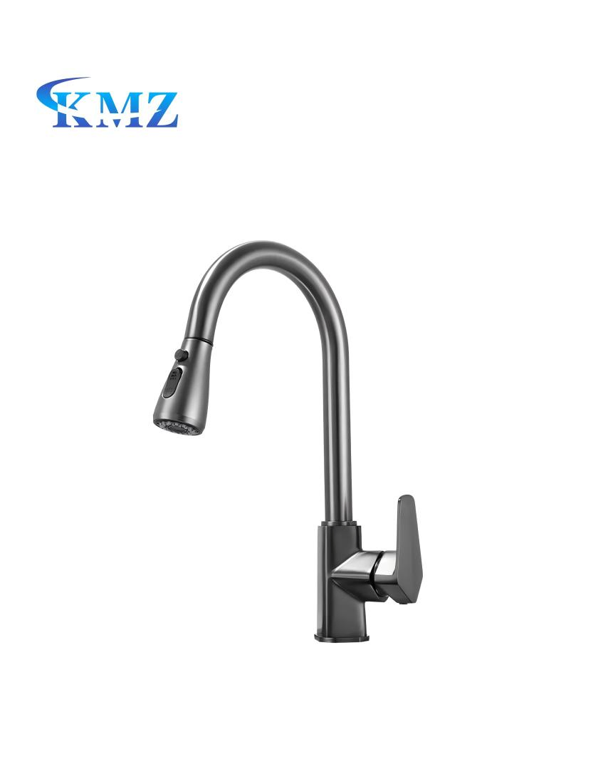 Customized Modern Multiple Water Outlet Modes Deck Installation Single Handle Hot Cold Water Kitchen Faucet
