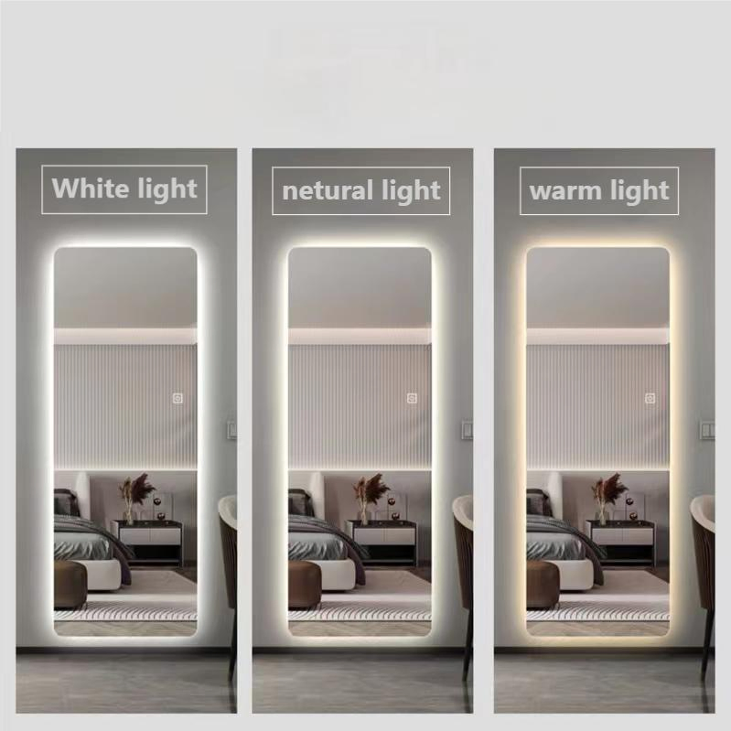 Hot-Selling Factory Direct Sales LED Full-Length Mirror Three Adjustment Lights