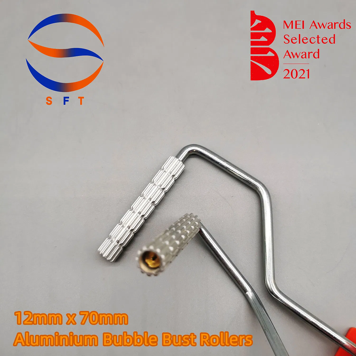 12mm Diameter Aluminium Hybrid Rollers Fiberglass Rollers for Laminating