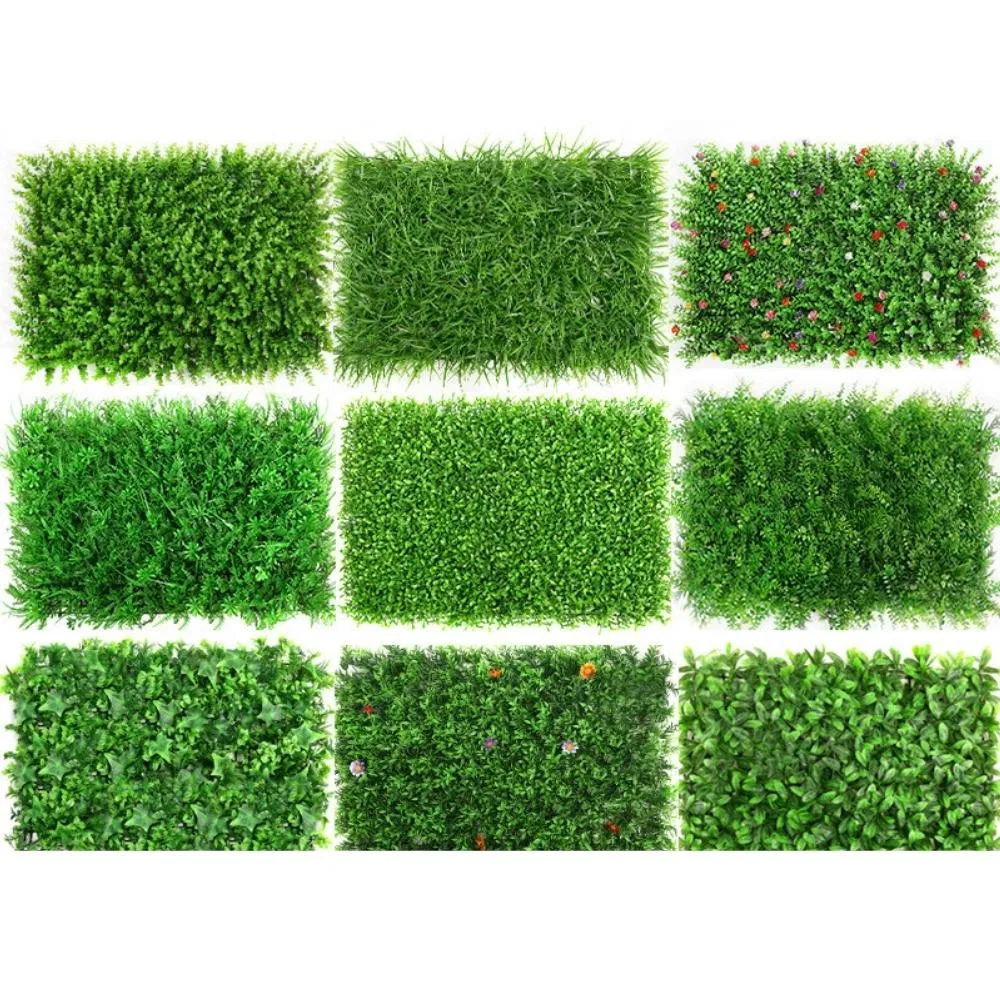 Decorative Artificial Hedge Fence Landscape Artificial Vertical Green Wall Plants Wyz19688