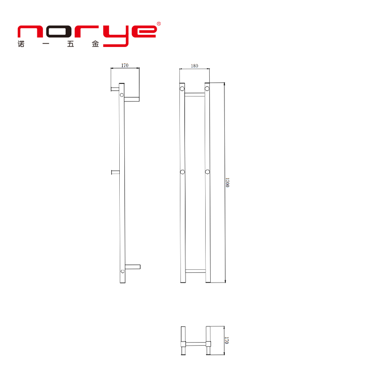Вертикальный полотенцесушитель с подогревом для ванной