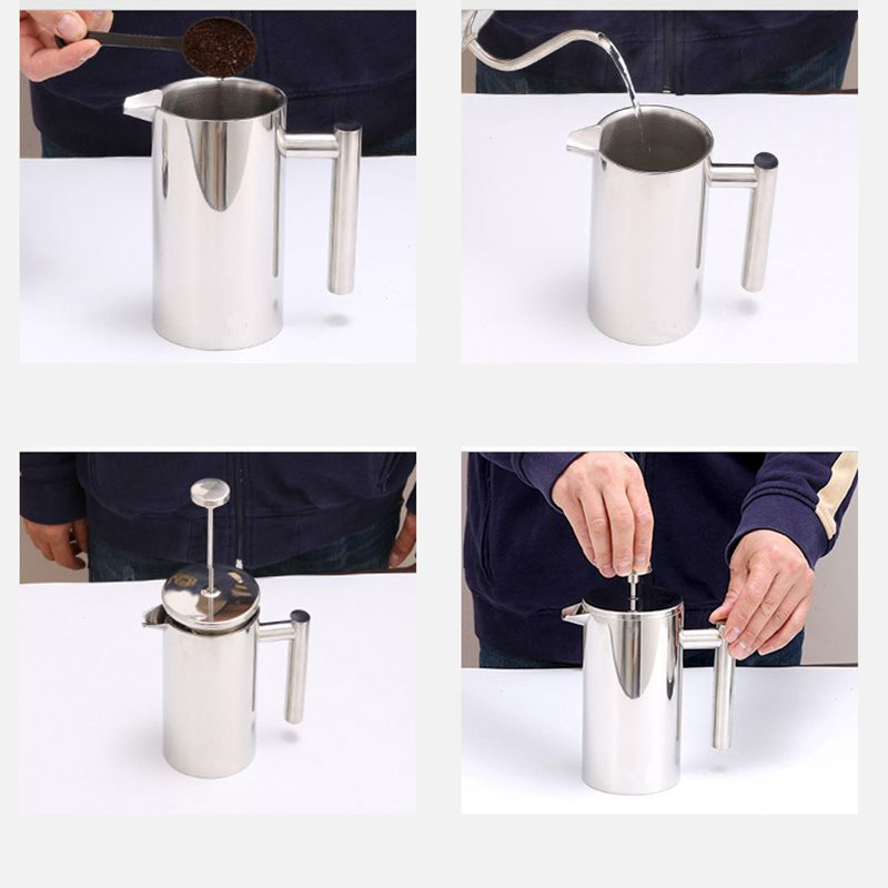 Amazon Hot 304 Ss French Press Pot Espresso Coffee Maker