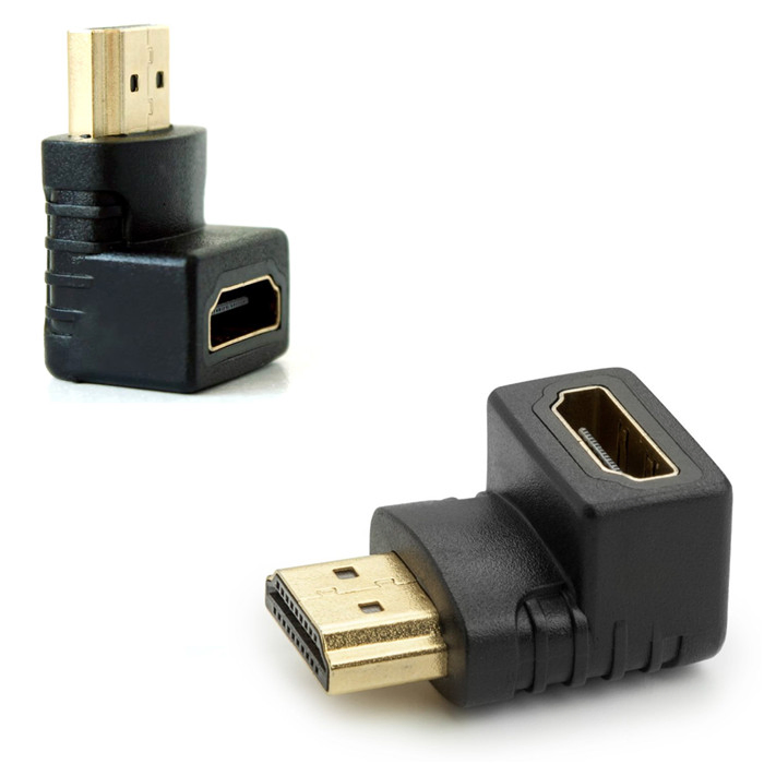 HDMI Female to Male Extender Connector with up Turn Angle Down Turn Angle for HDTV 1080P