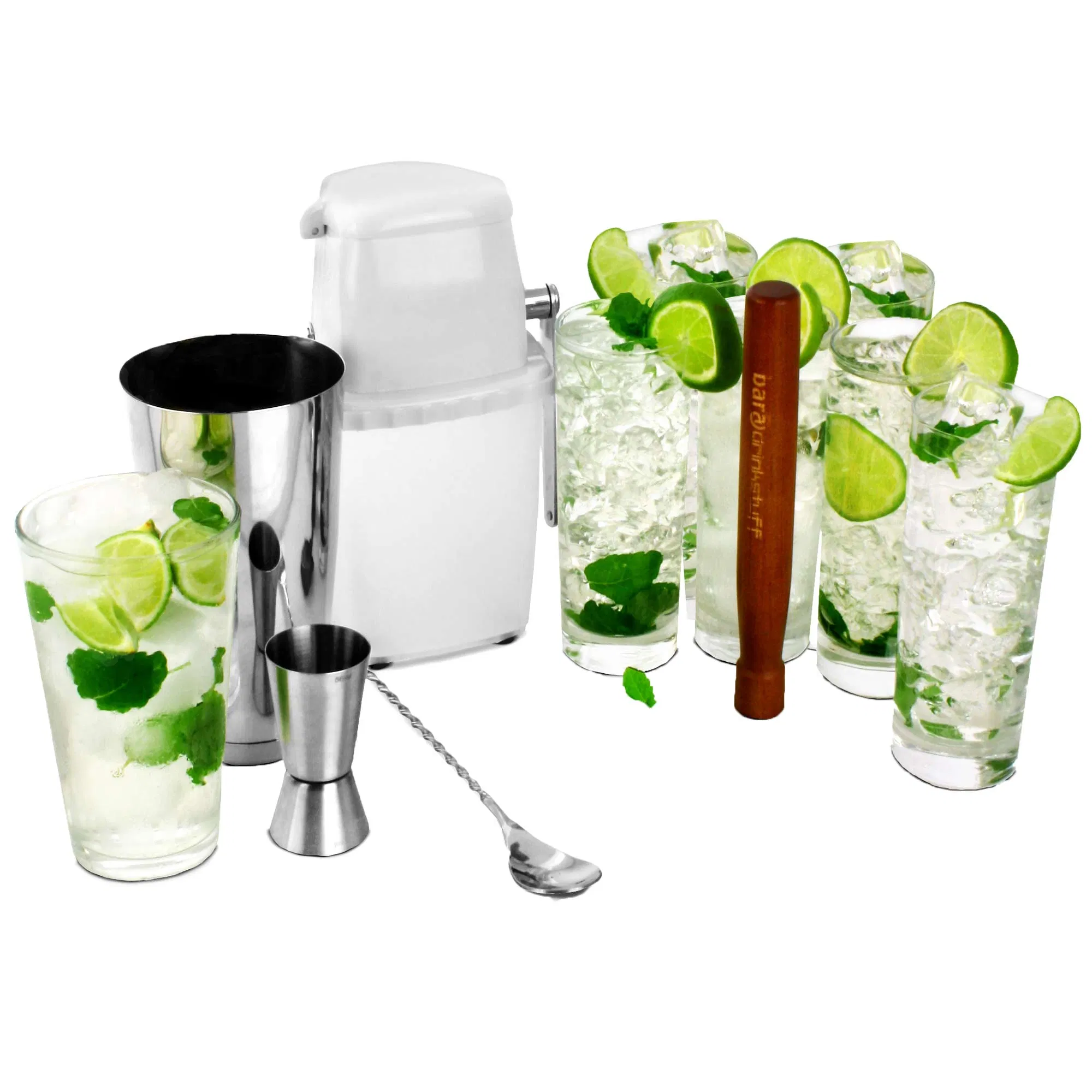 Professional Manufacturer Stainless Steel Martini Bartender Kit Cocktail Shaker Set