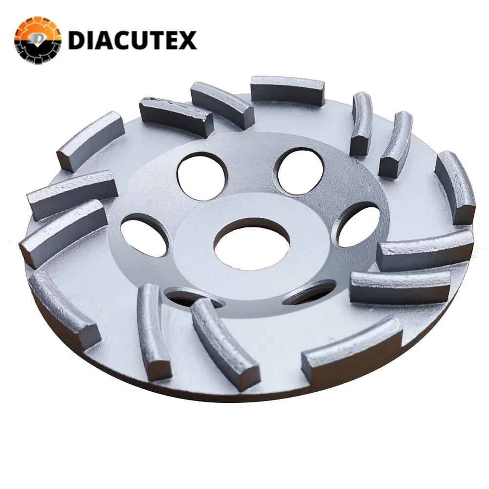 125mm Rooftop Segment Thin Epoxy Removal Diamond Grinding Cup Wheel