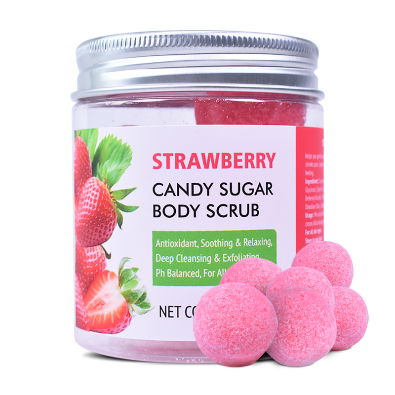 Private Label Natural Hot Selling Fruit Body Scrub Natural Body Sugar Scrub Exfoliate Whitening Body Scrub