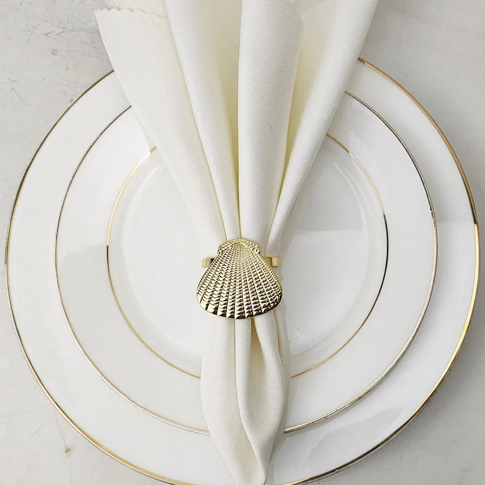 New Design Metal Shell Creative Ocean Series Napkin Rings