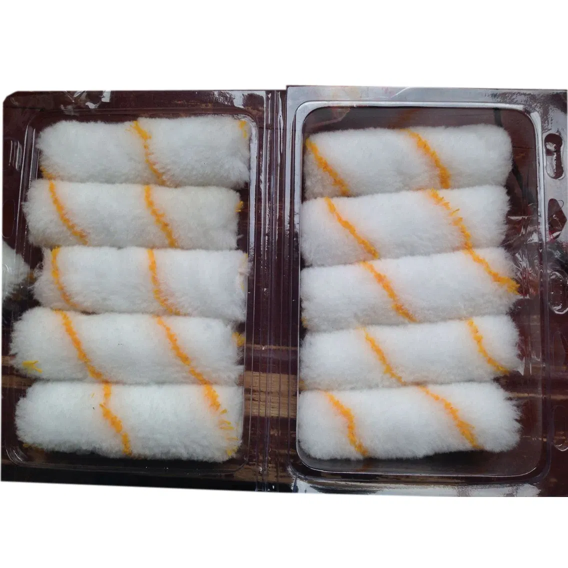 Набор малярных валиков 100 мм, 10 шт, прозрачная упаковка