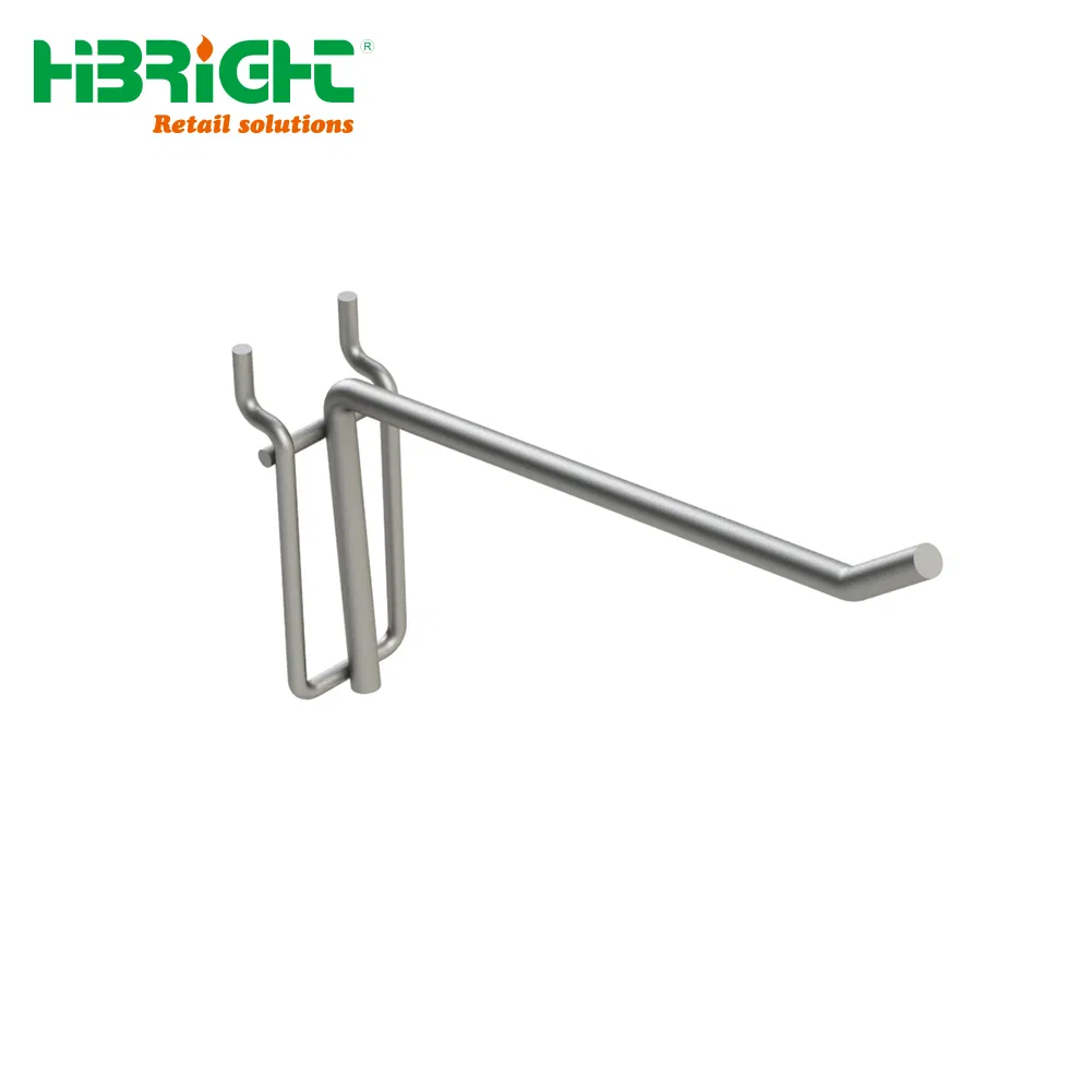 Metal Plastic Chrome Zinc Painted Display Hook Single Double Wire
