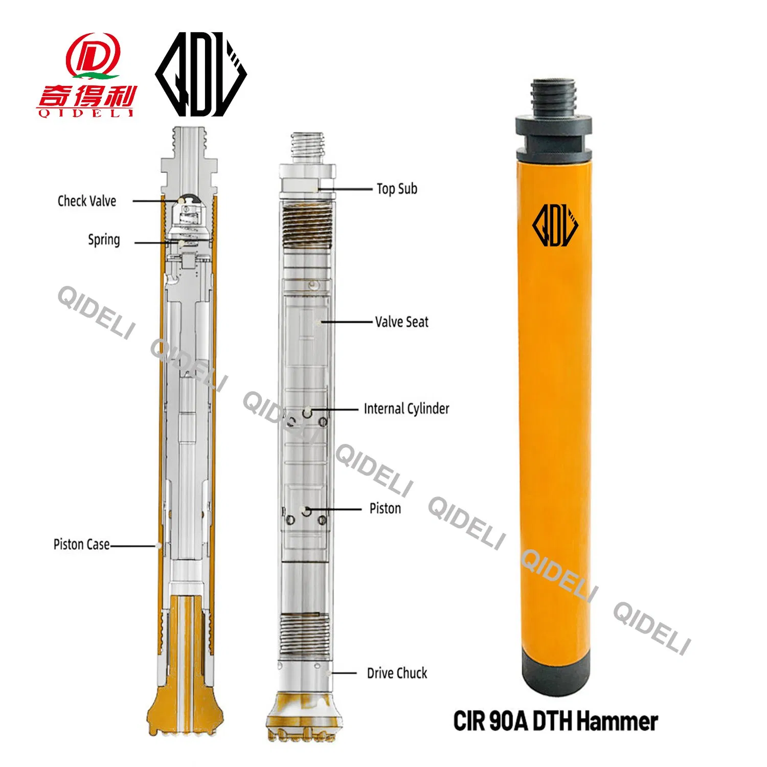 CIR Hammer Low Air Pressure DTH Hammer for Water Well & Mining
