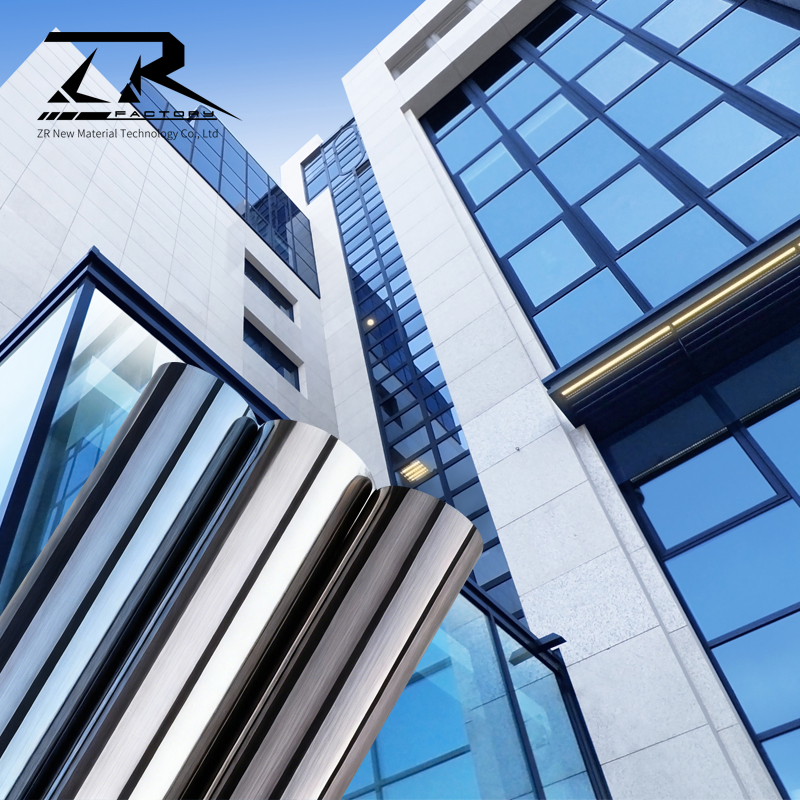 Zirui White Matte Frosted Opaque Privacy Film, Anti-Glare Easy-Install