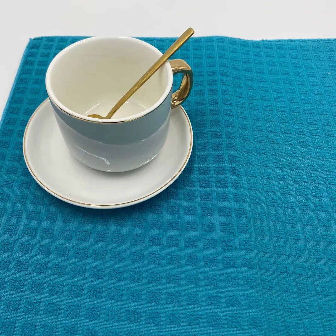 Heat Resistant Non-Slip Foldable Protection Mat with Small Checkered Patterns Table Dishes Dish Drying Mat for Kitchen