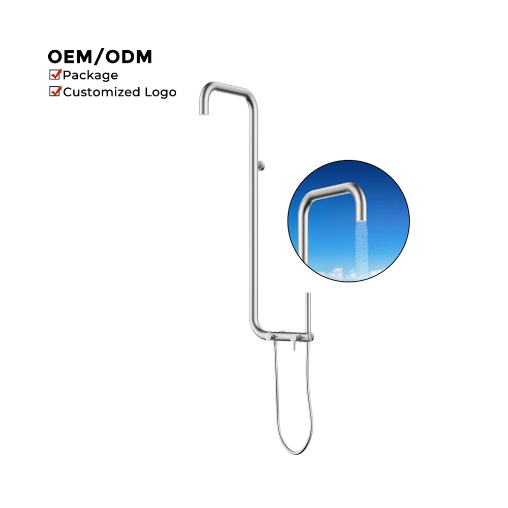 New Design Outdoor Portable Shower Stainless Steel Swimming Pool Showers