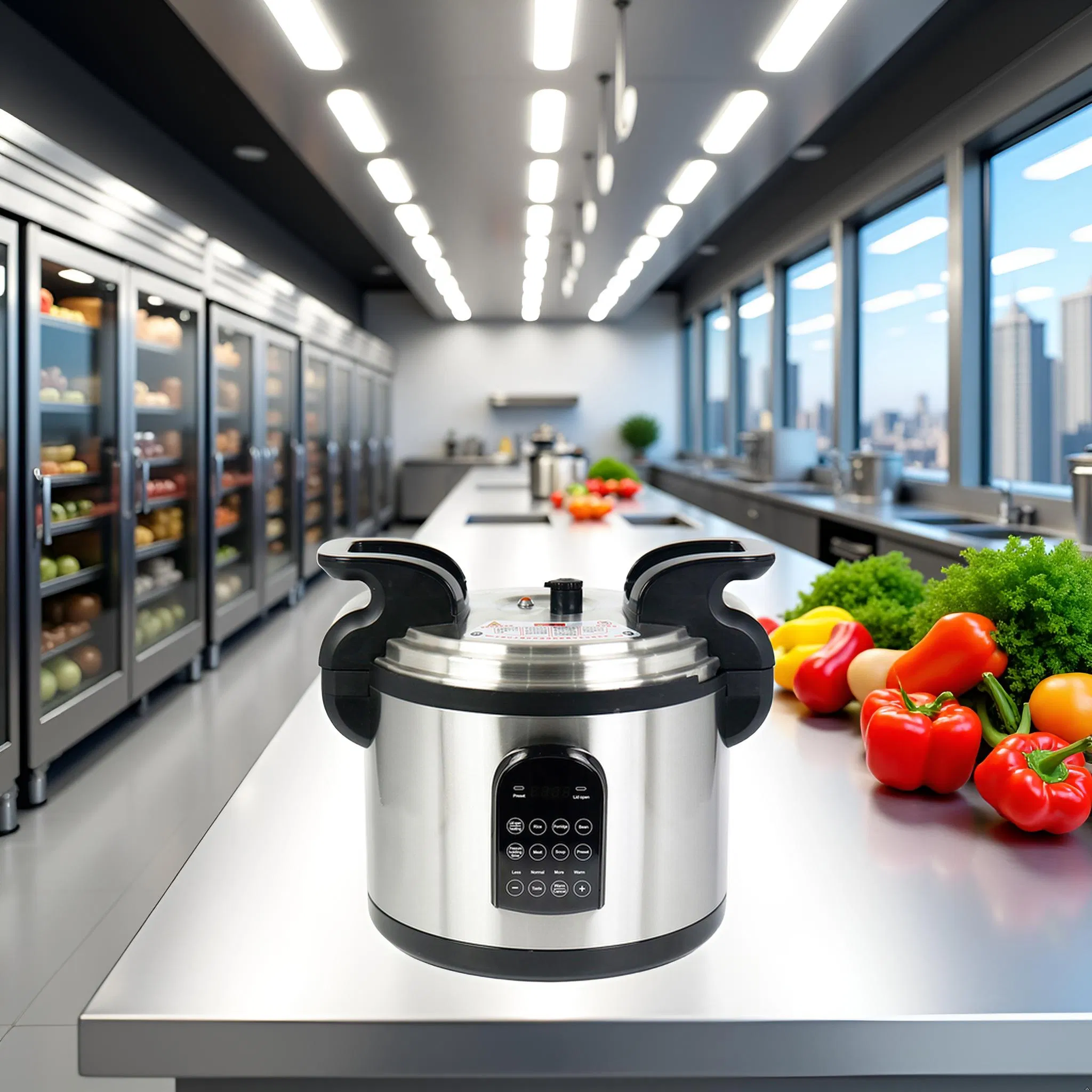 Large Size Hotel Food Service Pressure Cooker with Over Pressure Protection