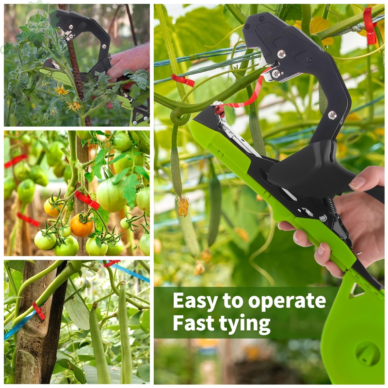 Garden Plant Tying Machine with Lightweight Plant Vine Tying Tape Machine Tool for Tomatoes, Grapes and Vegetable Tie