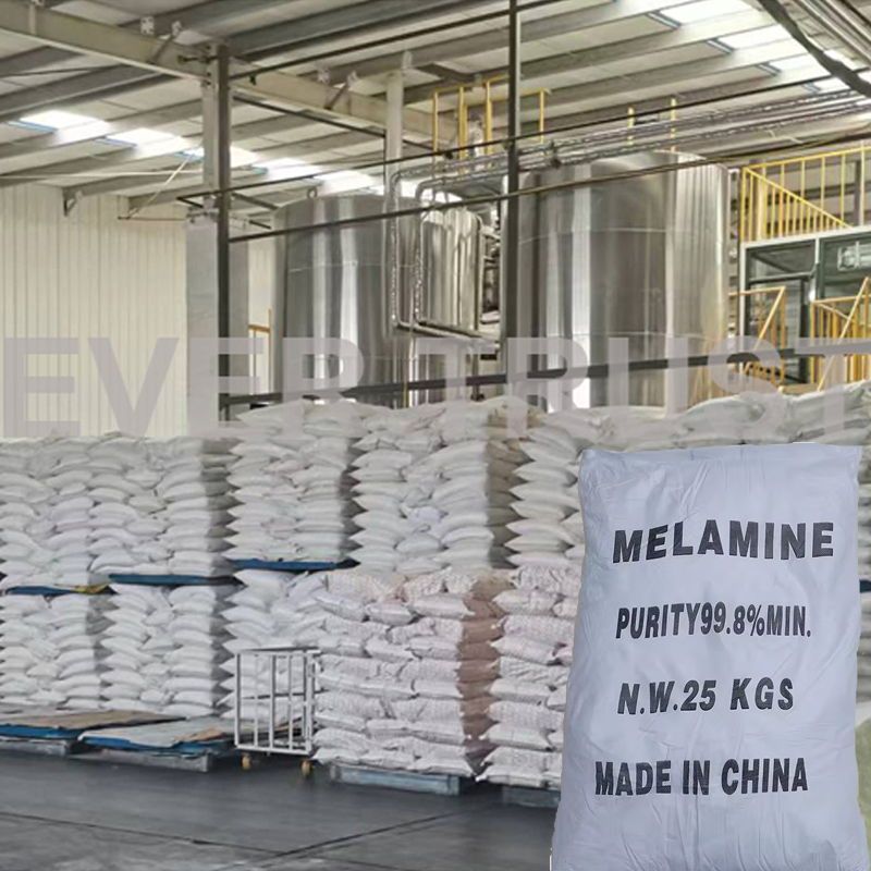 Factory Melamine 99.9 % Min for Paper & Plywood