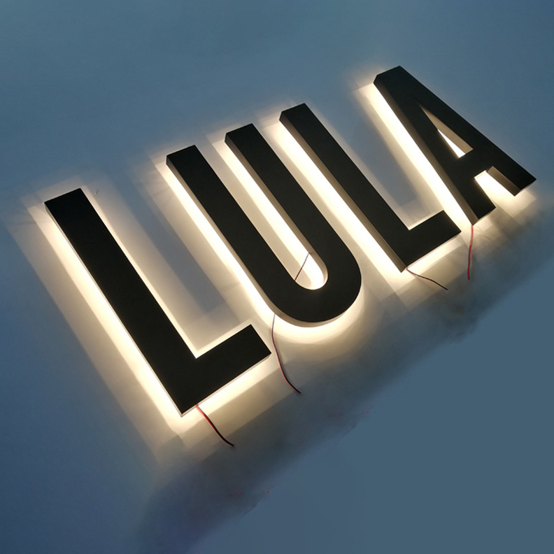 Wholesale Metal Backlit Sign Light Box Acrylic Luminous Characters LED Letter Lights