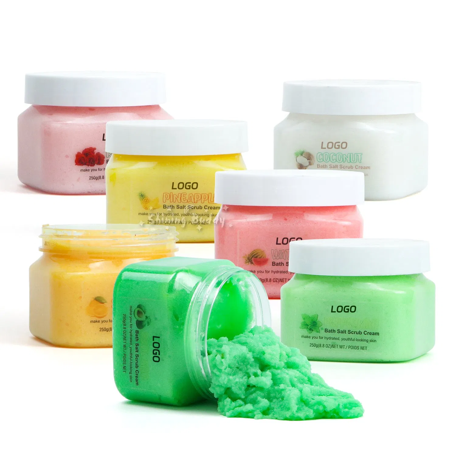 Custom Body Care Avocado Body Scrub OEM/ODM Whitening Moisturizing The Skin