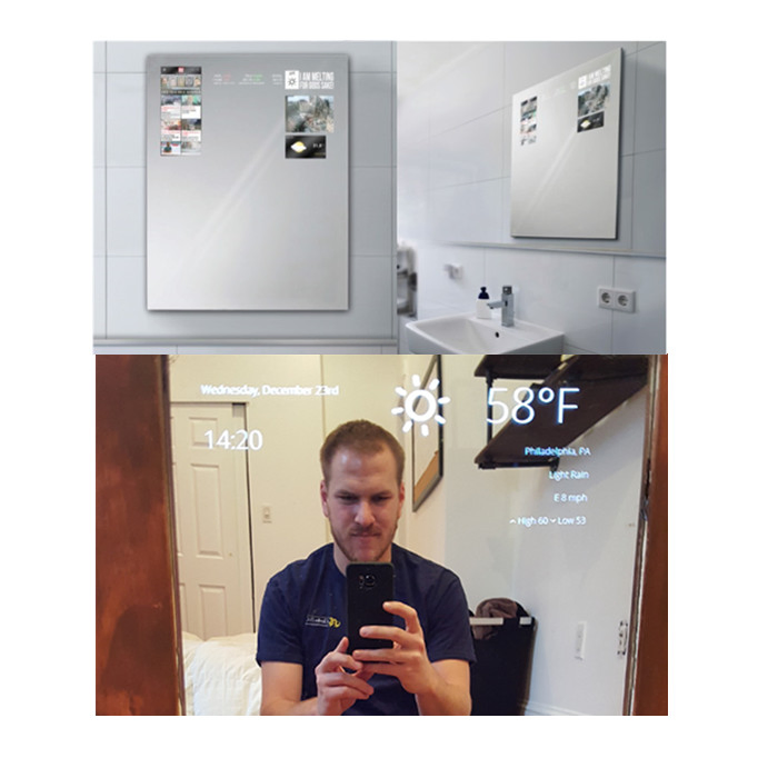 42 Inch Wall Mounting Interactive LCD Advertising Display with Magic Mirror Motion Sensor