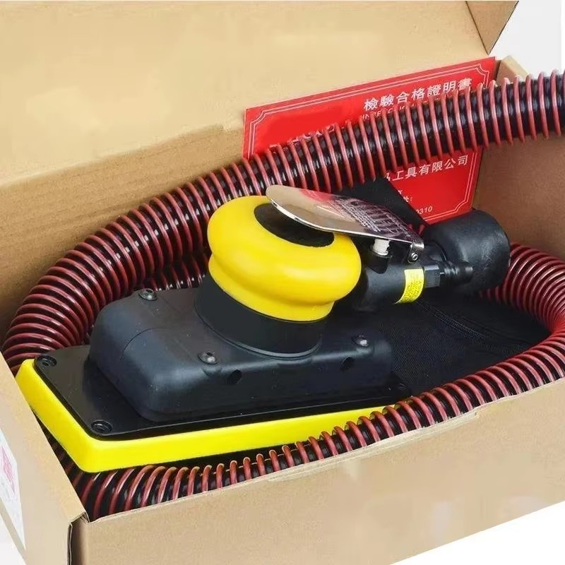 1/4” Rectangular Dry Grinding Head 70X198mm Pneumatic Tool Sandpaper Polishing Machine