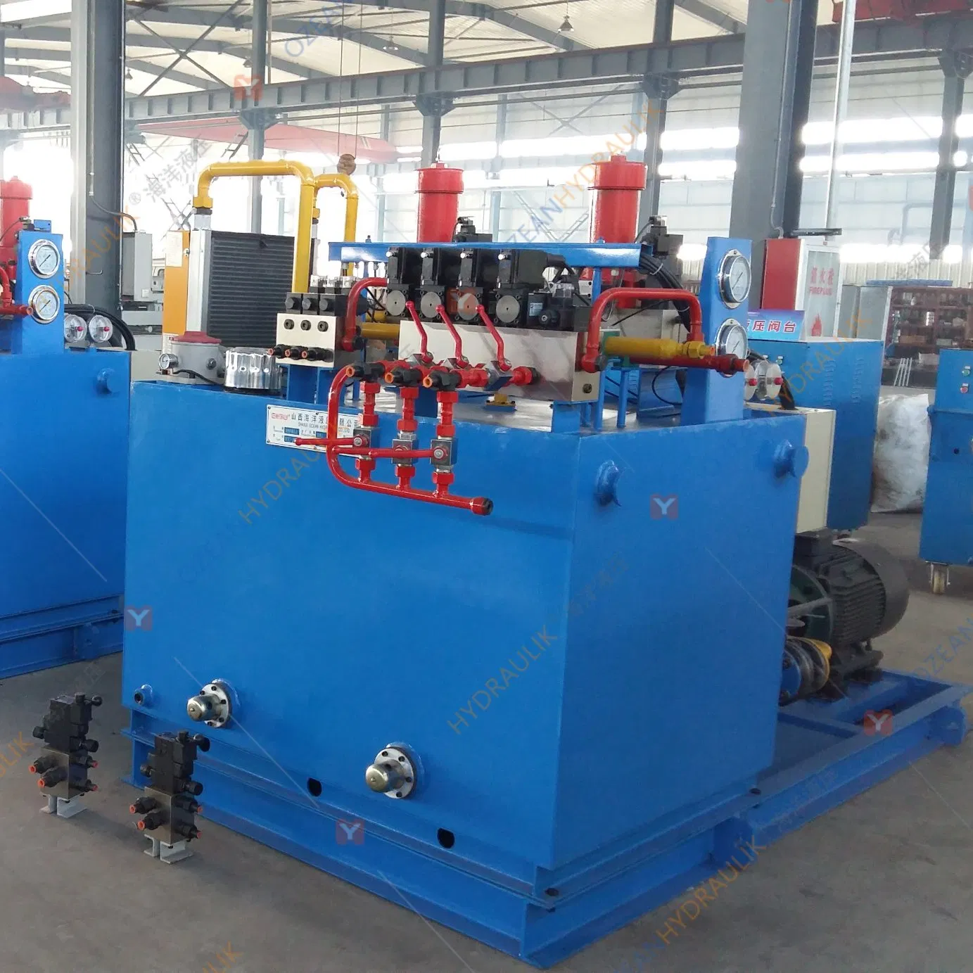 Автоматизированная гидравлическая силовая установка с насосом