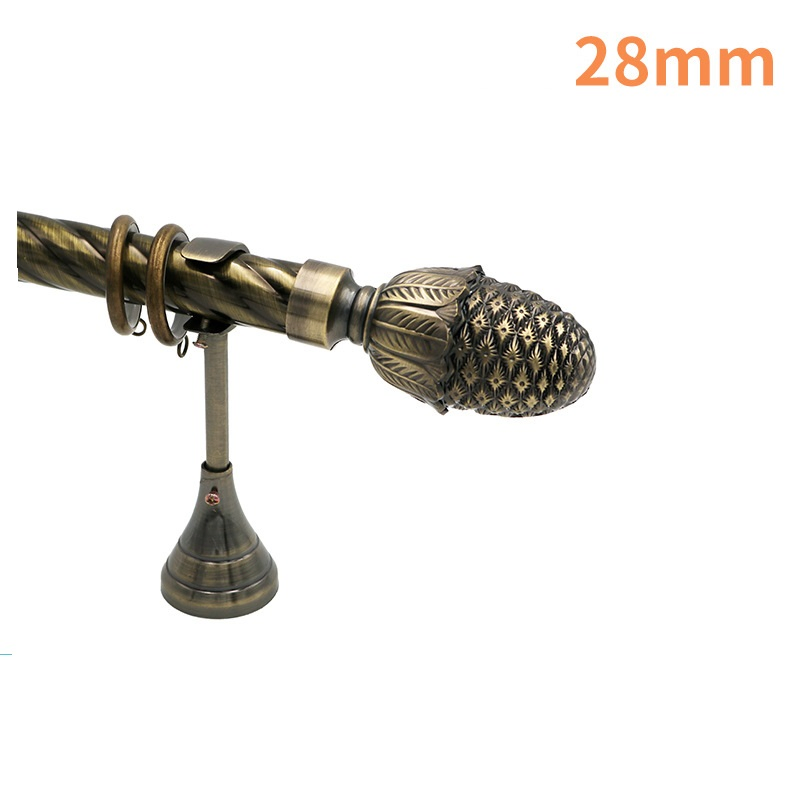 28mm Ceiling Mount Brackets Picture Dubai Decor Burnish Double Curtain Rod