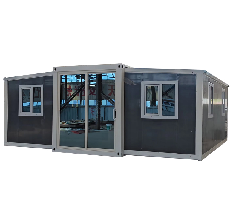 Steel Exterior Wall Interior Effect Bedroom with Bathroom 20 FT Expandable Portable Modular Container House