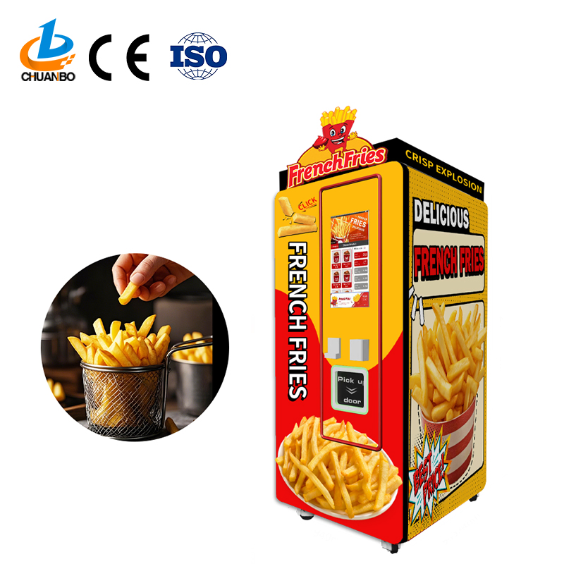 Factory Fully Automatic Hot Food Potato Chips French Fries Vending Machines
