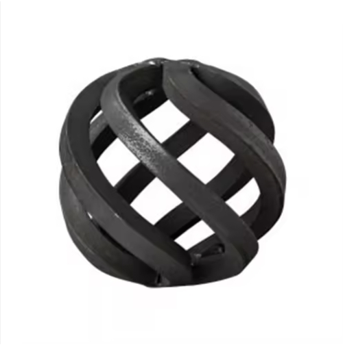 Wind Resistant Reinforced Wrought Iron Fence Outdoor Durable Load Bearing Hanging Basket