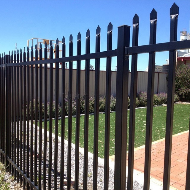 Metal Picket Fence / Steel Picket Fence / Wrought Iron Fence / Decorative Fence / Garden Fence for Residential Yard