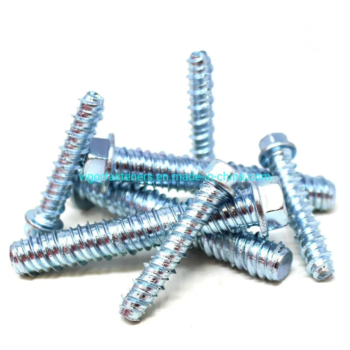 Zinc Plated Hex Flange Head Masonry Screw Masonry Bolt Concrete Screw Anchor Bolt Masonry Anchor Cement Anchor for Building Construction