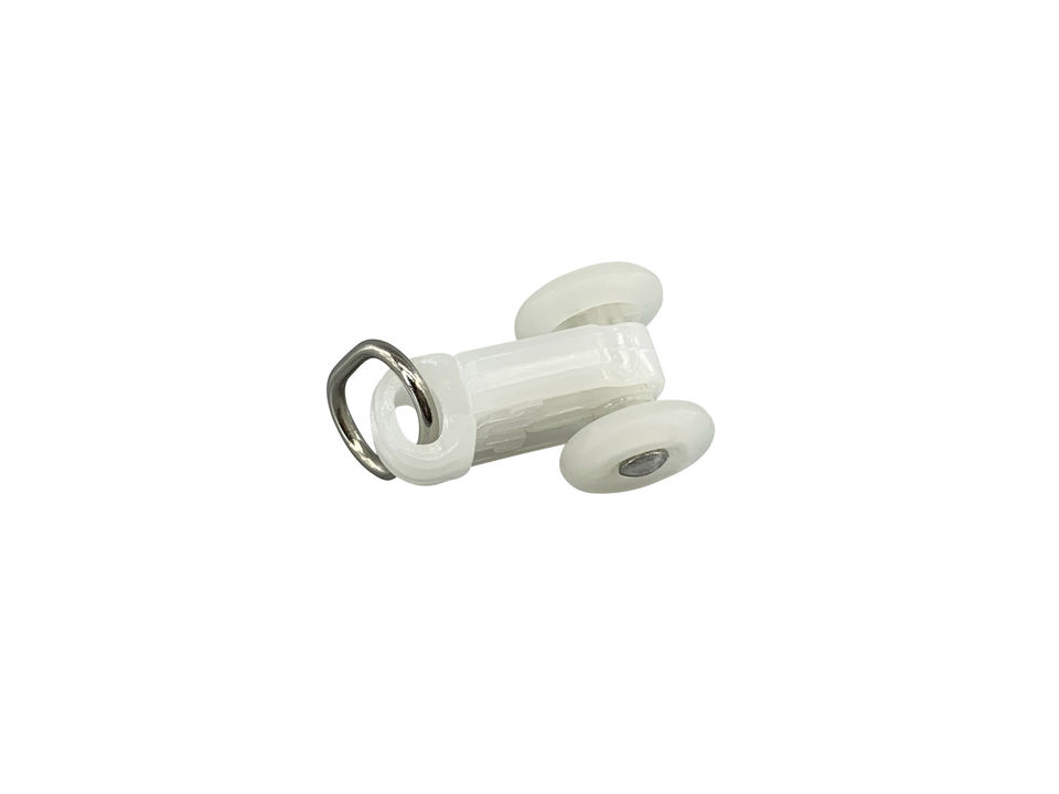 Smooth Silent White PE Curtain Runner with Metal Ring for Home Window Track