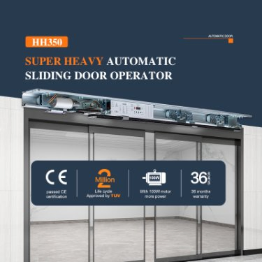 400kgs Hh350 Automatic Door System Opener Opening Speed 10-55cm/S (Adjustable) Sliding Door Machine