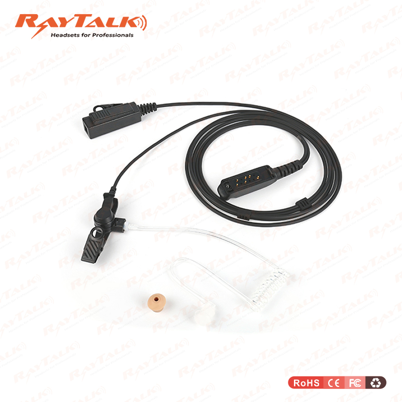 Acoustic Tube Earpiece with in Line Ptt for Two Way Radio Hty Pd372